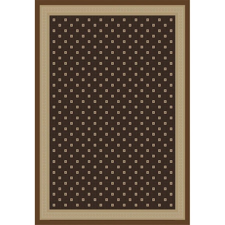 Perfectpillows 9 ft. 3 in. x 12 ft. 6 in. Jewel Athens Brown PE725259